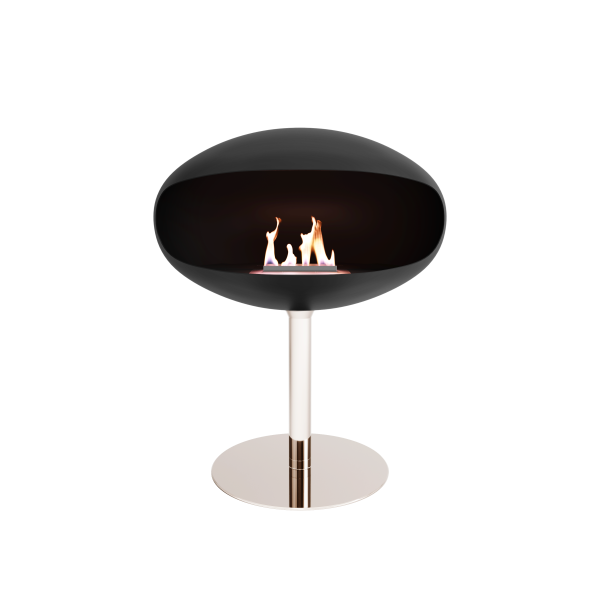 Cocoon Aeris Front - Pedestal Black Shell - Stainless Steel